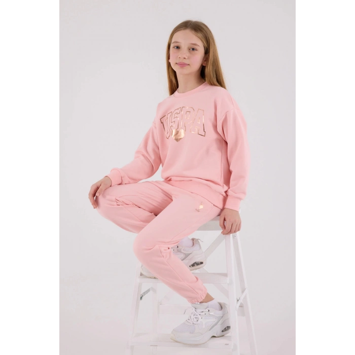 KIZ GARSON İKİLİ TAKIM - AÇIK PEMBE