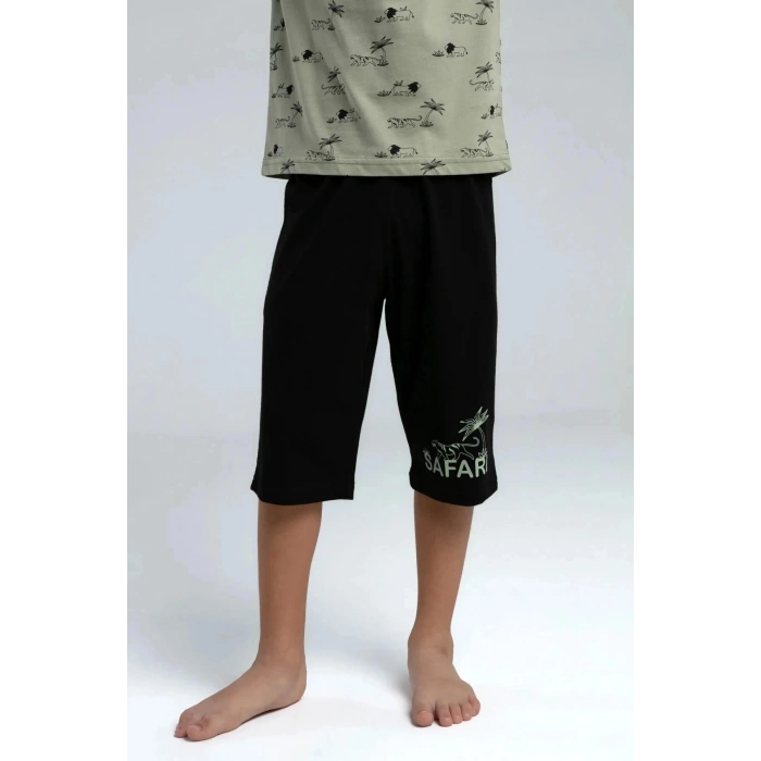 ERKEK ÇOCUK KAPRİ TAKIM - ÇAY YEŞİLİ