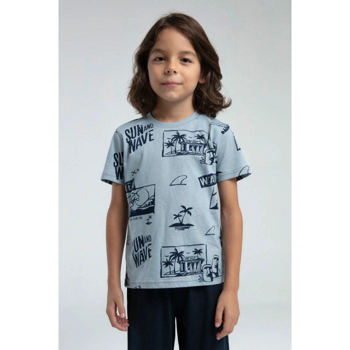 ERKEK ÇOCUK KAPRİ TAKIM - SOFT YEŞİL