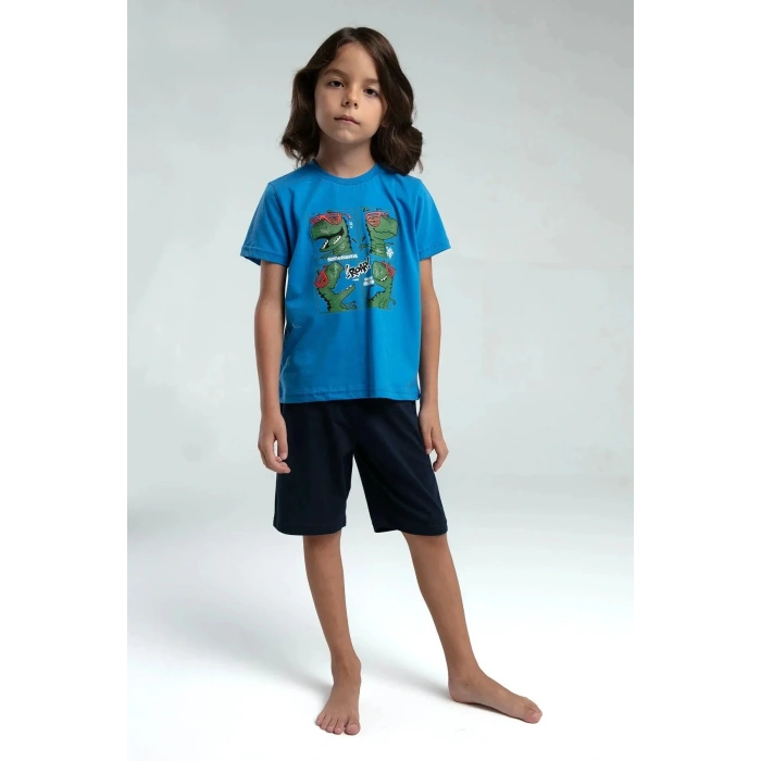 ERKEK ÇOCUK BERMUDA TAKIM - COBALT