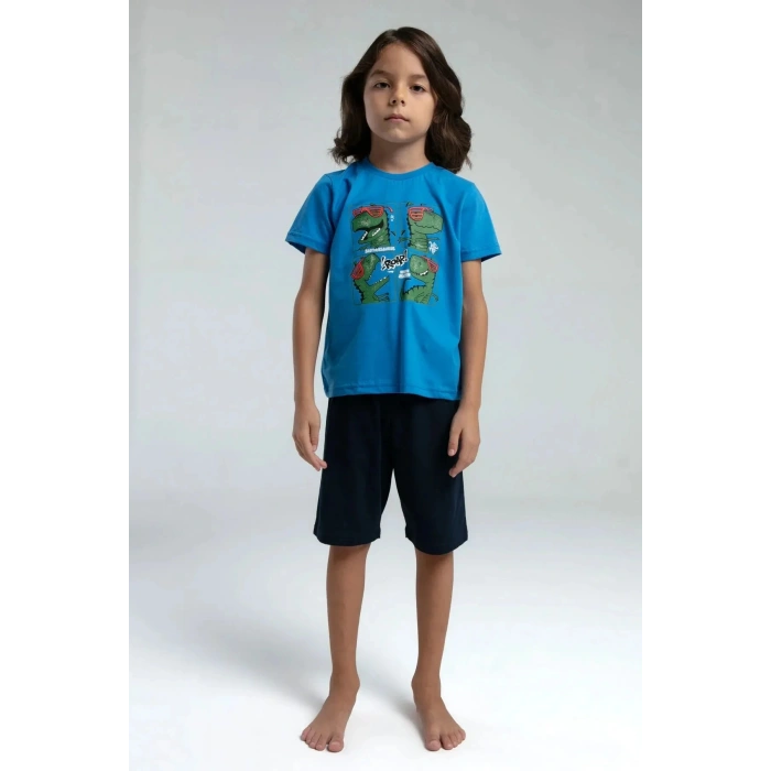 ERKEK ÇOCUK BERMUDA TAKIM - COBALT