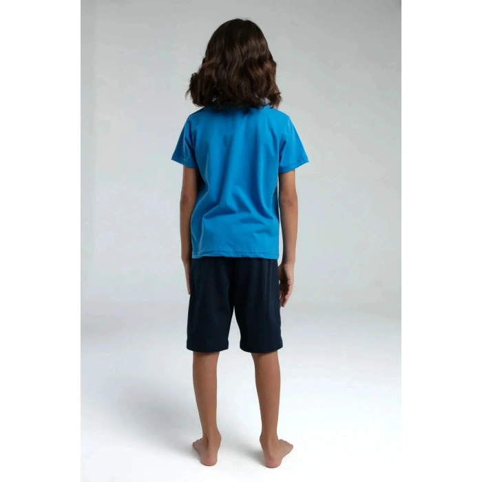 ERKEK ÇOCUK BERMUDA TAKIM - COBALT