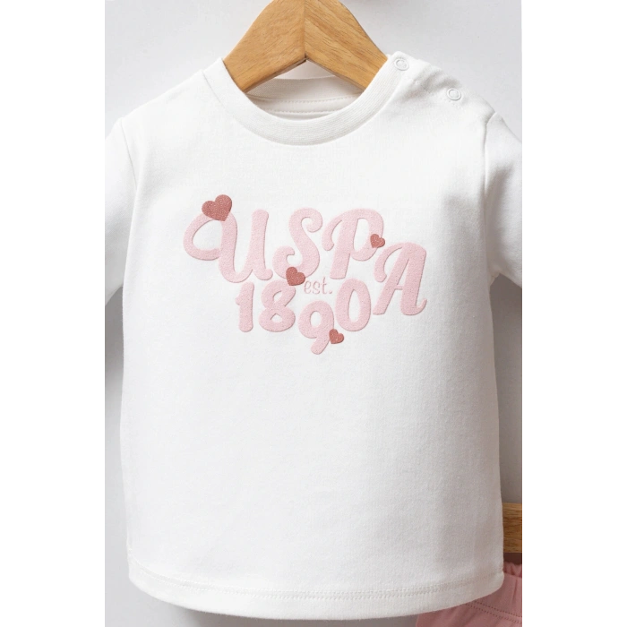 U.S.POLO ASSN KIZ BEBEK 3LÜ TAKIM - AÇIK PEMBE