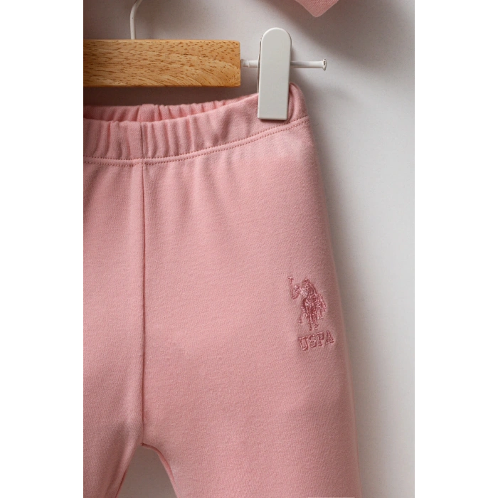 U.S.POLO ASSN KIZ BEBEK 3LÜ TAKIM - AÇIK PEMBE