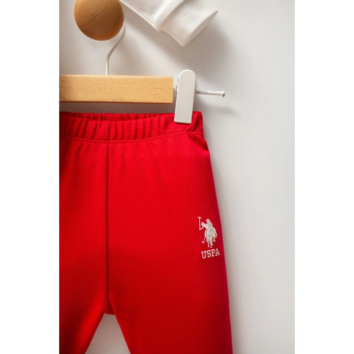 U.S.POLO ASSN KIZ BEBEK 2Lİ TAKIM - Beyaz