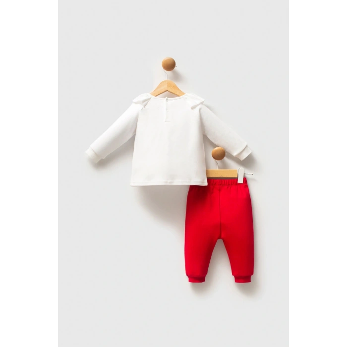 U.S.POLO ASSN KIZ BEBEK 2Lİ TAKIM - Beyaz