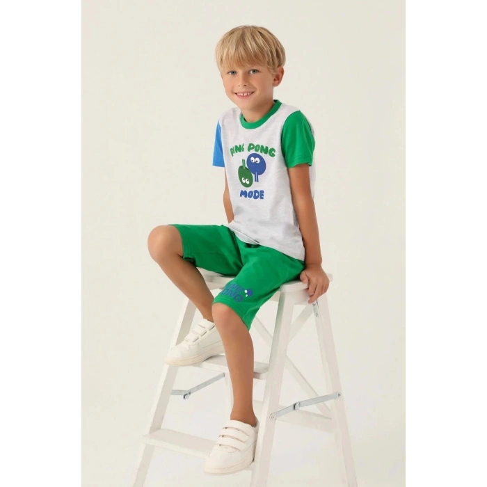 ERKEK ÇOCUK KAPRİ TAKIM - KAR MELANJ