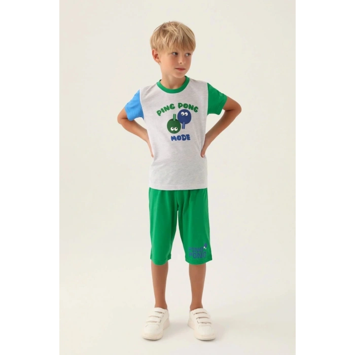 ERKEK ÇOCUK KAPRİ TAKIM - KAR MELANJ