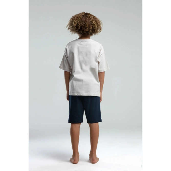 ERKEK ÇOCUK BERMUDA TAKIM - TAŞ