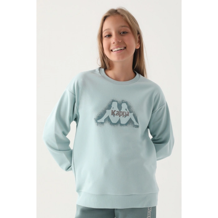 KAPPA KIZ ÇOCUK SWEATSHIRT - ACIK MINT