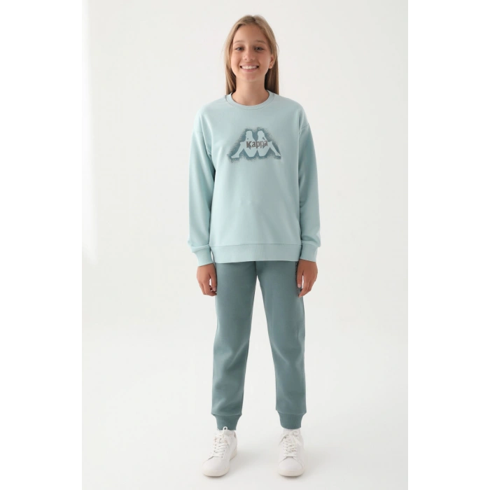 KAPPA KIZ ÇOCUK SWEATSHIRT - ACIK MINT