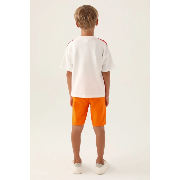 ERKEK ÇOCUK BERMUDA TAKIM - BEYAZ