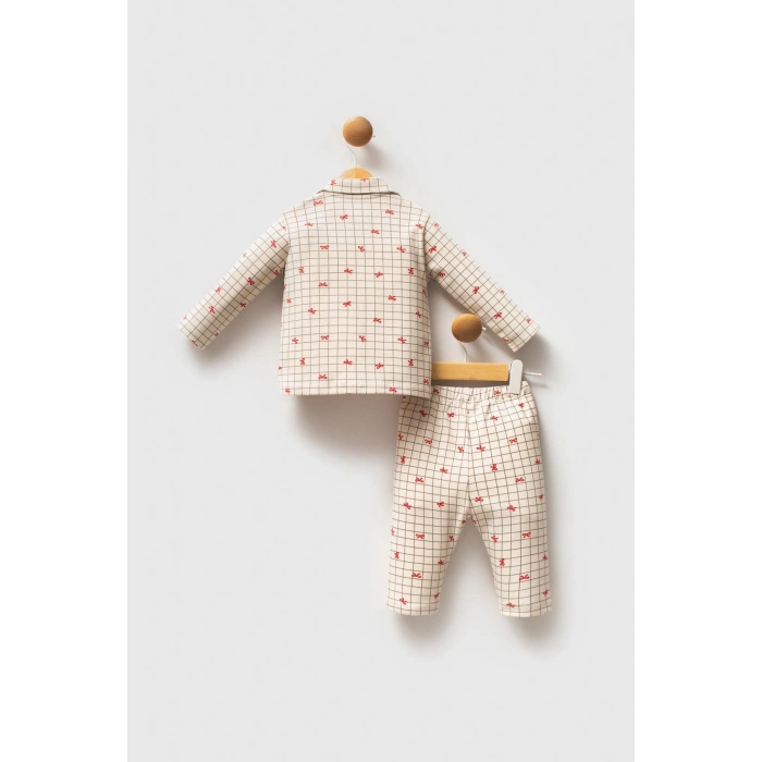 U.S.POLO ASSN KIZ BEBEK PİJAMA TAKIM - Beyaz