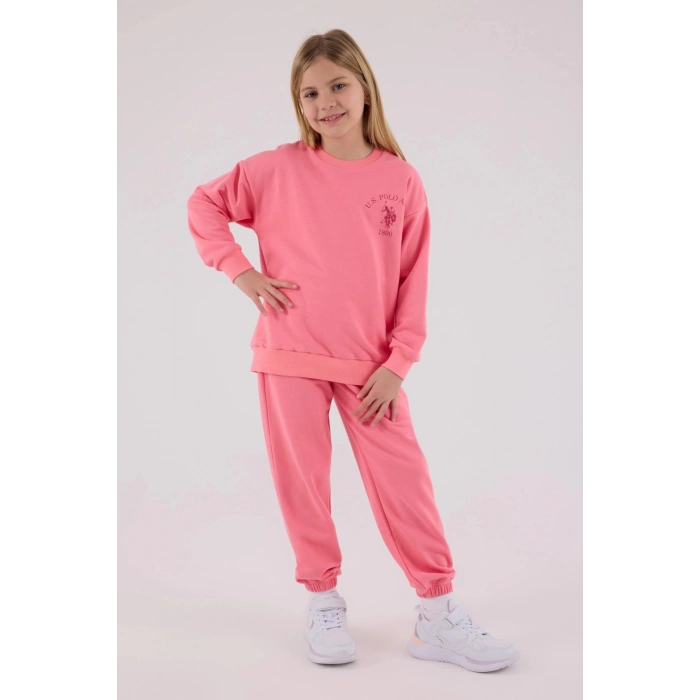 KIZ ÇOCUK İKİLİ TAKIM - NEON PEMBE