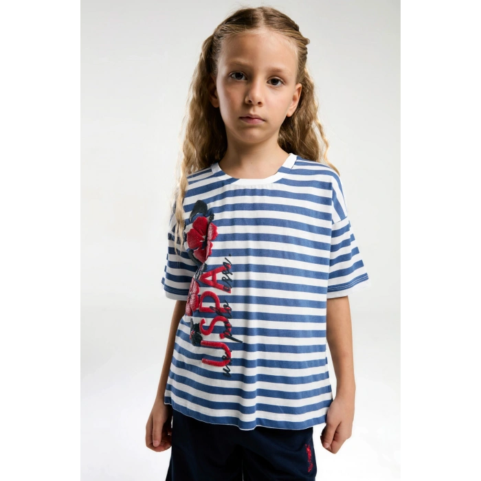 KIZ GARSON BERMUDA TAKIM - GECE MAVİSİ