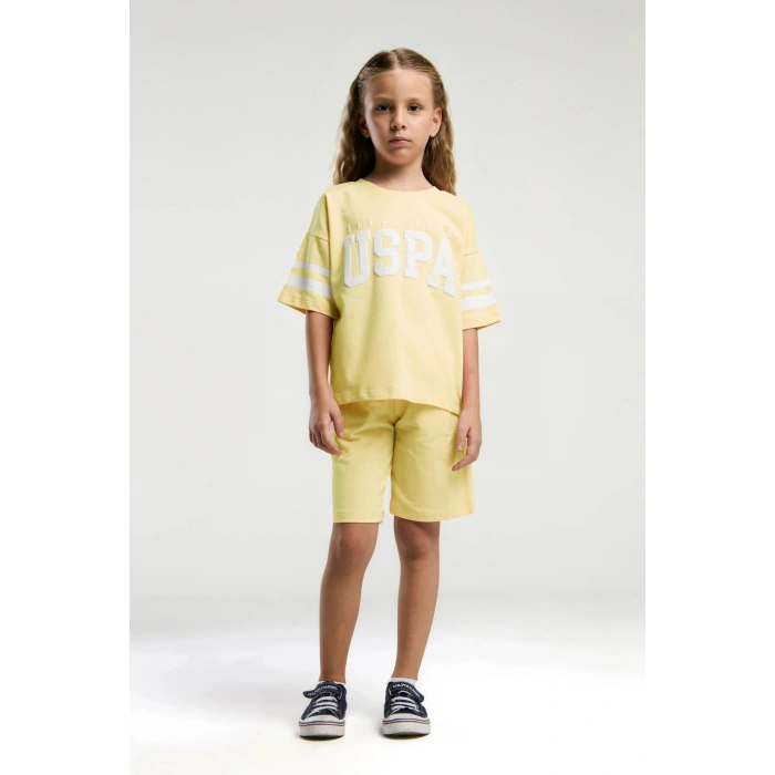 KIZ ÇOCUK BERMUDA TAKIM - Sarı