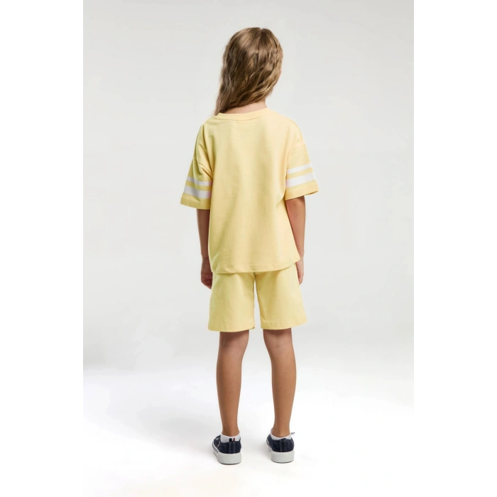 KIZ ÇOCUK BERMUDA TAKIM - Sarı