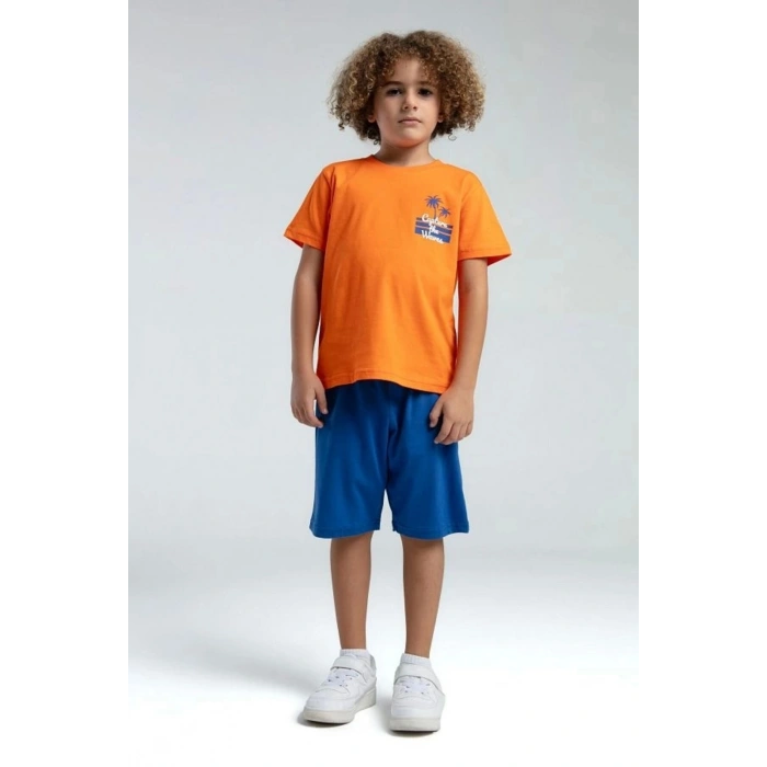 ERKEK ÇOCUK BERMUDA TAKIM - TURUNCU