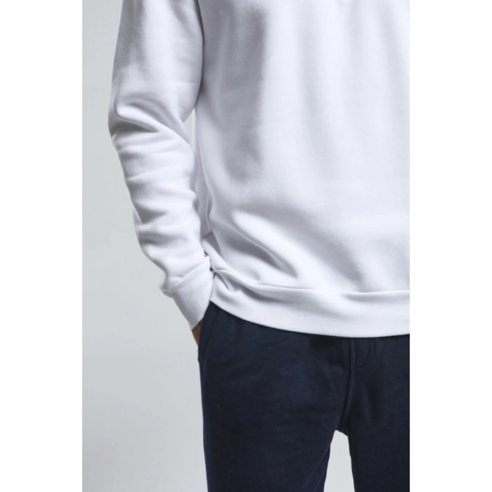 Benmanaj Erkek Antrasit Sweatshirt - Beyaz