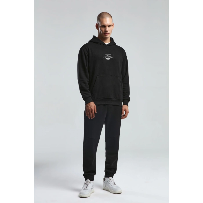 Benmanaj Erkek Beyaz Sweatshirt - SİYAH