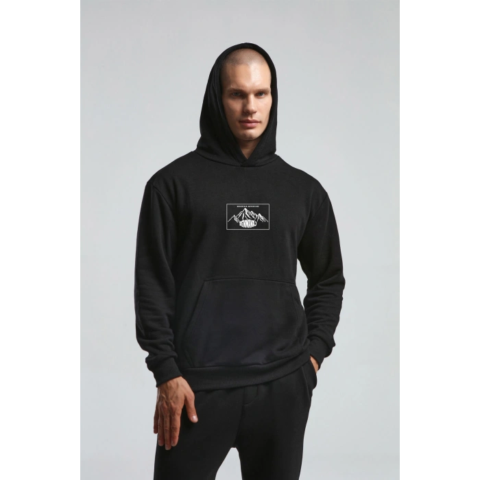 Benmanaj Erkek Beyaz Sweatshirt - SİYAH