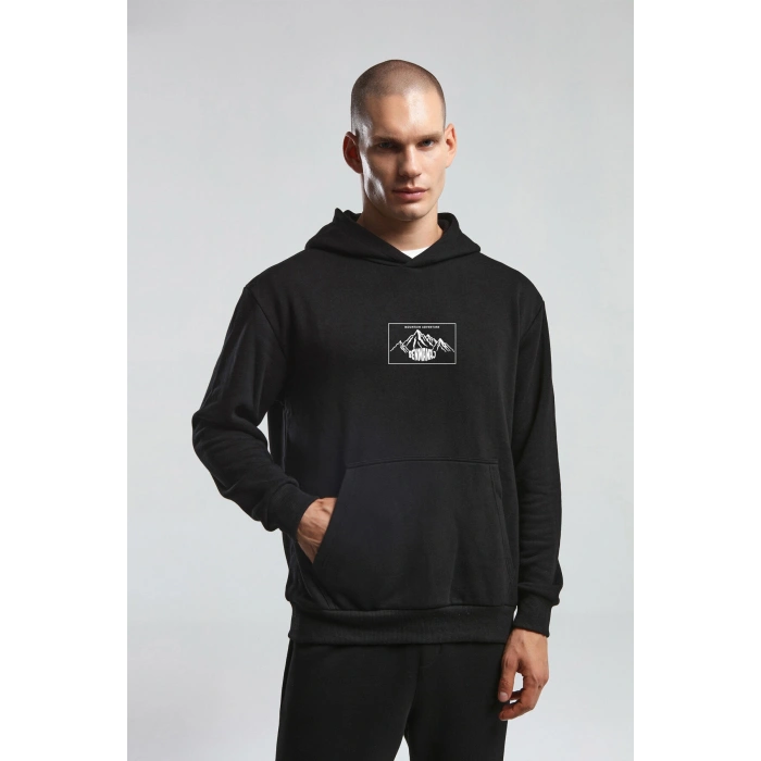 Benmanaj Erkek Beyaz Sweatshirt - SİYAH