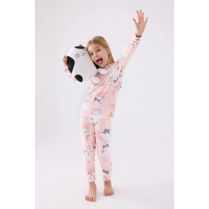 KIZ ÇOCUK İKİLİ TAKIM - Açık Pembe