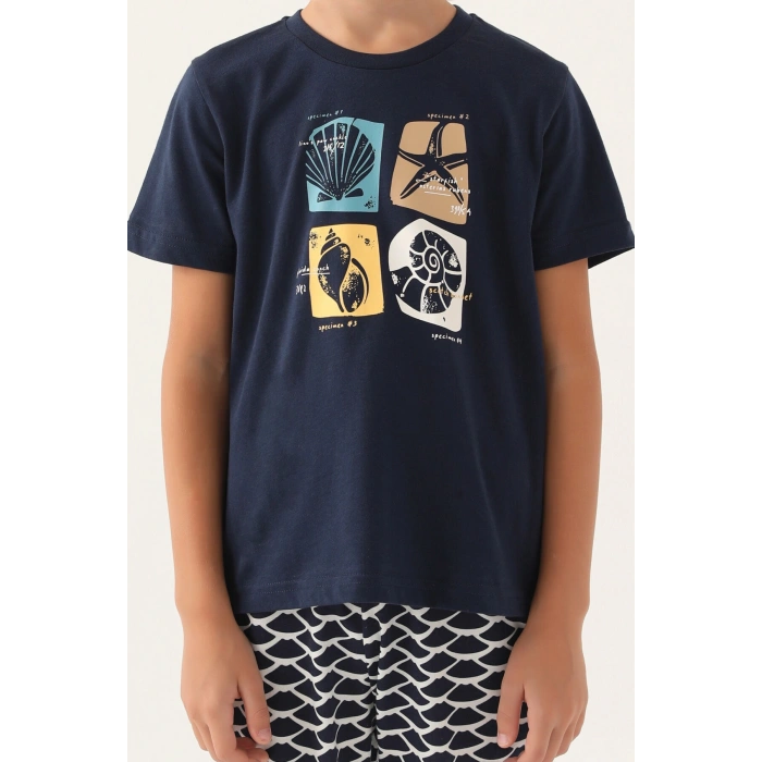 ARNETTA BABA OĞUL BERMUDA TAKIM - LACİVERT