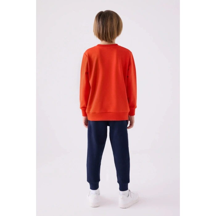 ERKEK ÇOCUK EŞOFMAN TAKIM - NAR ÇİÇEĞİ