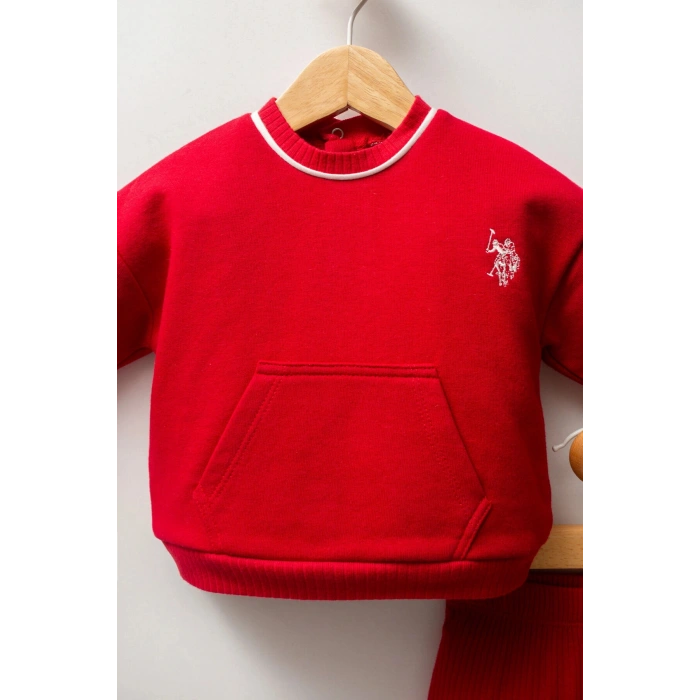 U.S.POLO ASSN KIZ BEBEK 2Lİ TAKIM - KIRMIZI