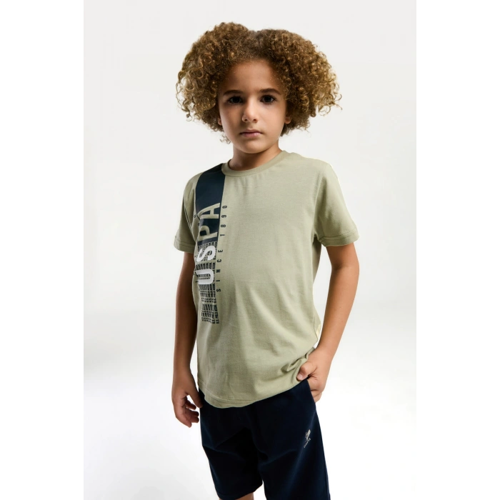 ERKEK ÇOCUK BERMUDA TAKIM - ÇAY YEŞİLİ