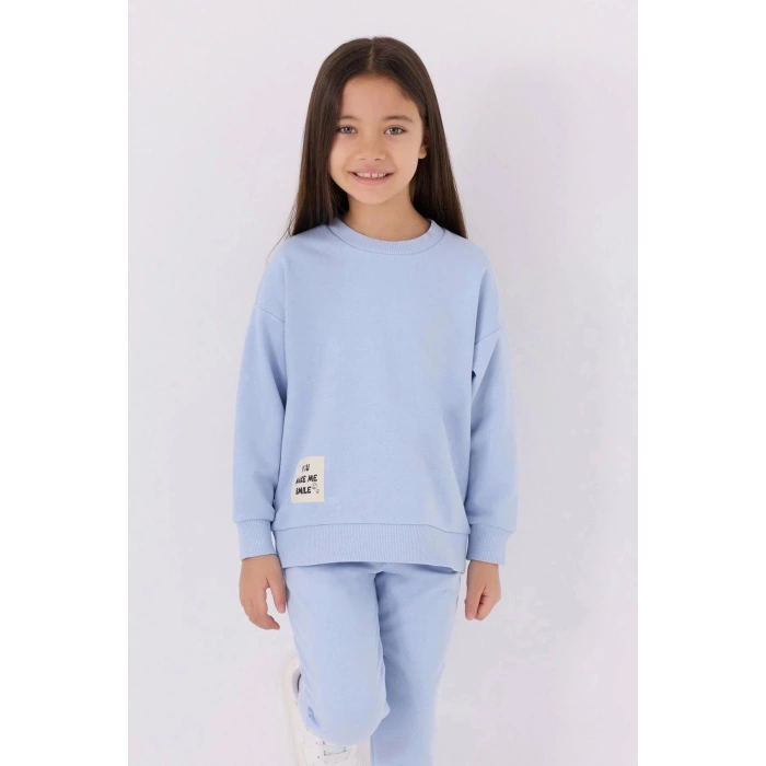 KIZ ÇOCUK EŞOFMAN TAKIM - MAVİ