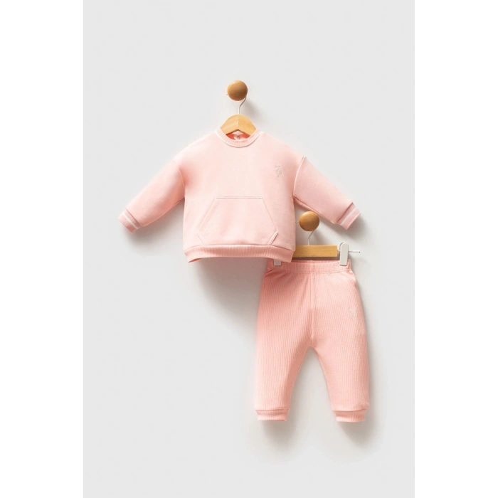 U.S.POLO ASSN KIZ BEBEK 2Lİ TAKIM - AÇIK PEMBE