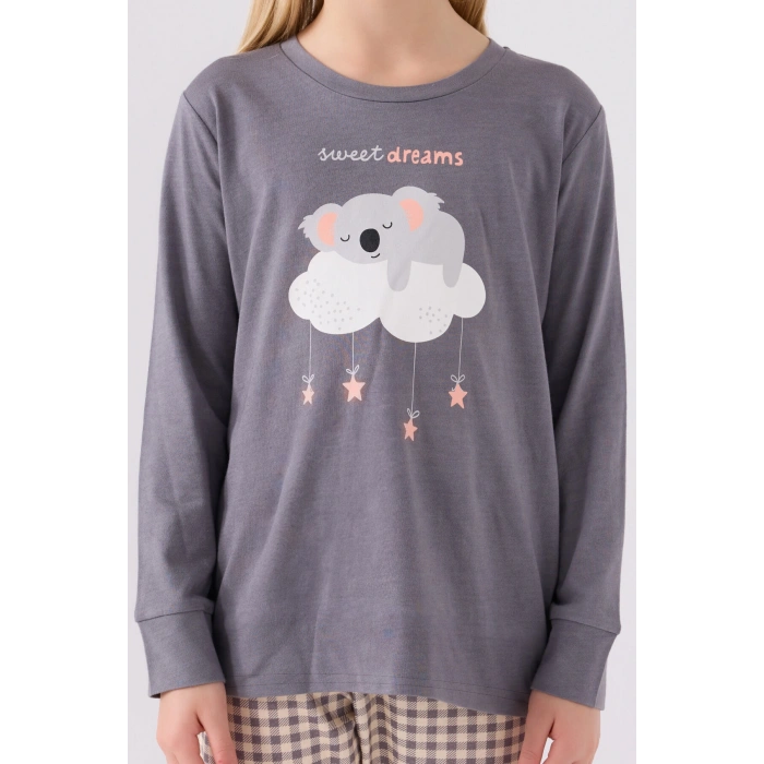 ARNETTA ANNE KIZ İKİLİ TAKIM - KOYU GRİ