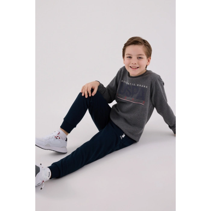 ERKEK ÇOCUK EŞOFMAN TAKIMI - ANTRASİT MELANJ