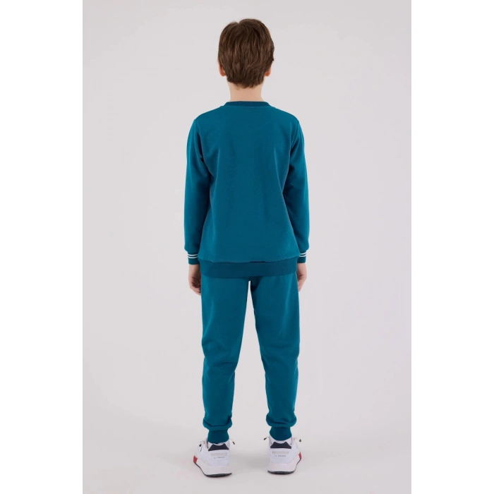 ERKEK GARSON EŞOFMAN TAKIMI - KOYU ÖRDEK YEŞİLİ