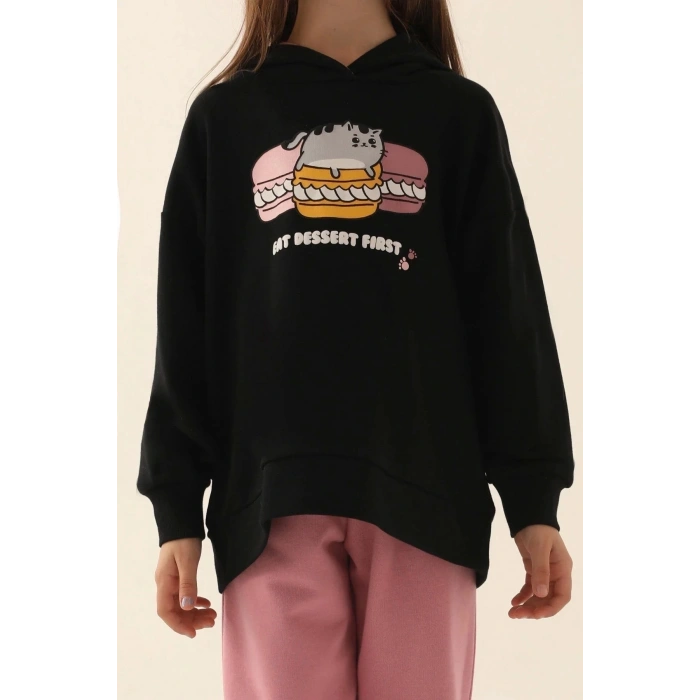 KIZ ÇOCUK EŞOFMAN TAKIM - SİYAH