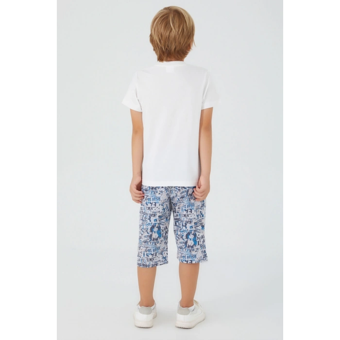 ERKEK ÇOCUK KAPRİ TAKIM - BEYAZ