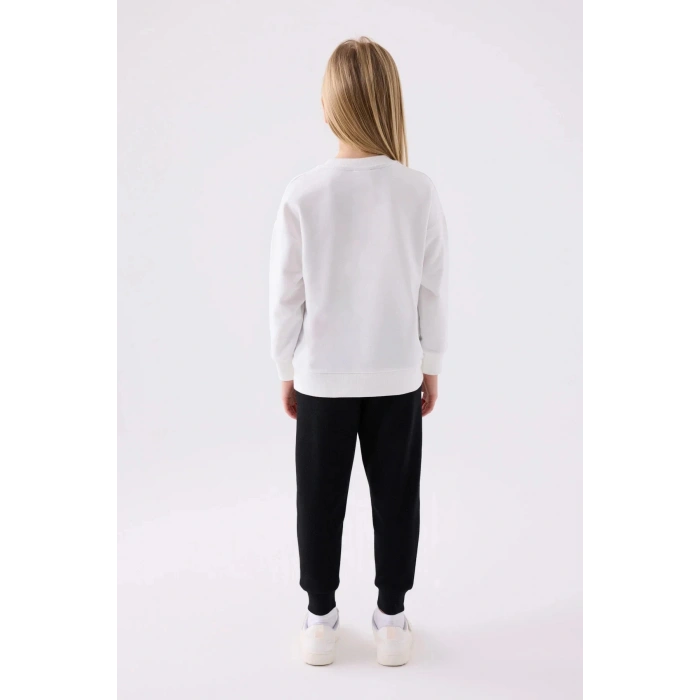 KIZ ÇOCUK EŞOFMAN TAKIM - BEYAZ