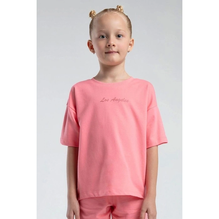 KIZ ÇOCUK BERMUDA TAKIM - NEON PEMBE