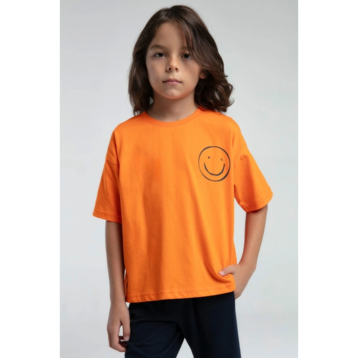 ERKEK ÇOCUK BERMUDA TAKIM - TURUNCU