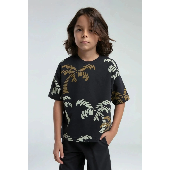 ERKEK ÇOCUK BERMUDA TAKIM - ANTRASİT