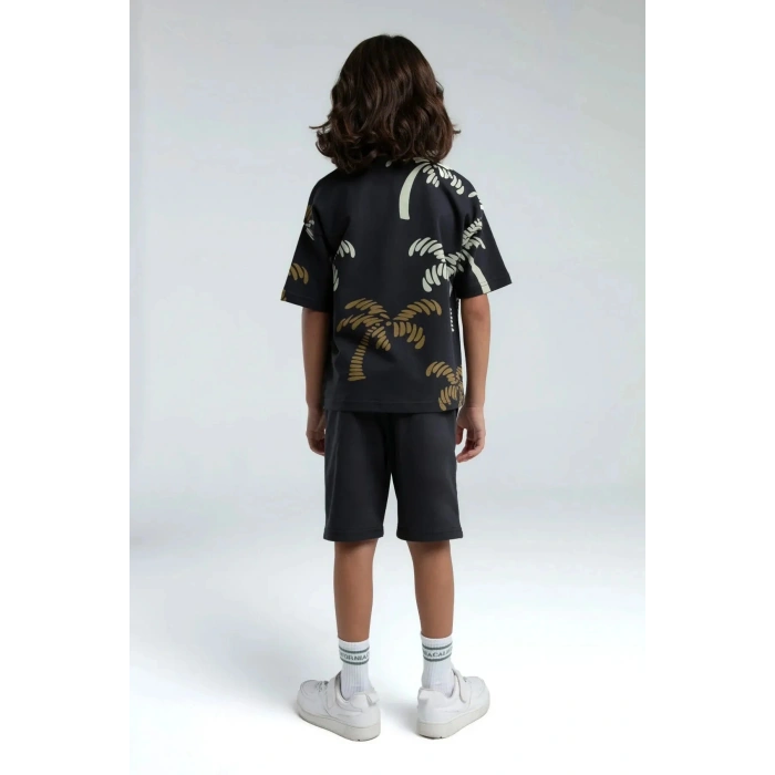 ERKEK ÇOCUK BERMUDA TAKIM - ANTRASİT