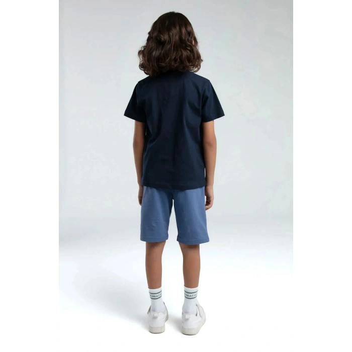 ERKEK ÇOCUK BERMUDA TAKIM - LACİVERT
