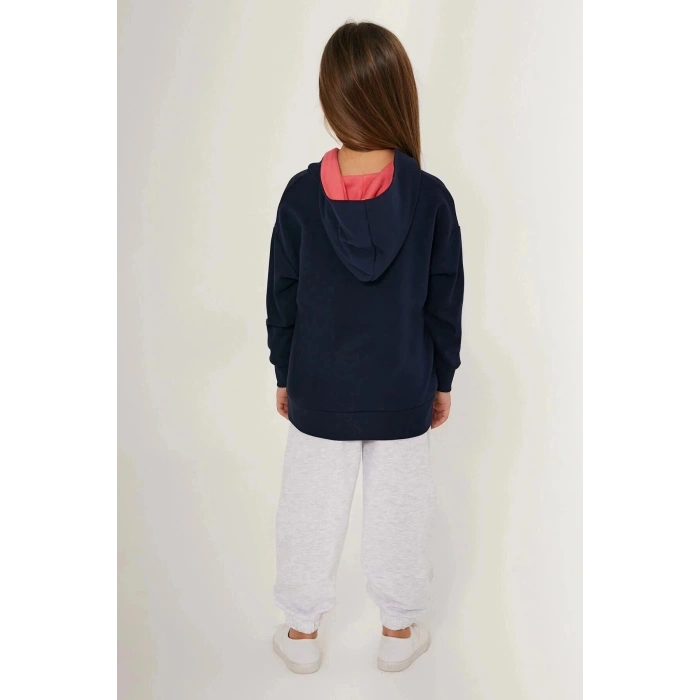 KIZ ÇOCUK EŞOFMAN TAKIM - LACİVERT