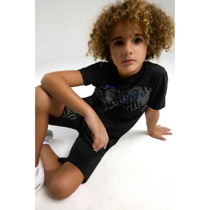 ERKEK ÇOCUK BERMUDA TAKIM - siyah