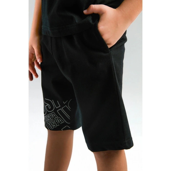 ERKEK ÇOCUK BERMUDA TAKIM - siyah