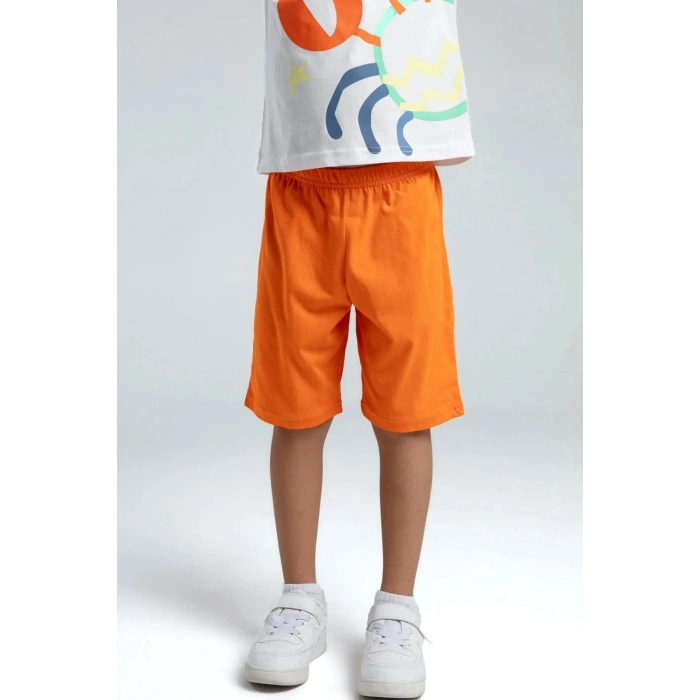 ERKEK ÇOCUK BERMUDA TAKIM - Beyaz