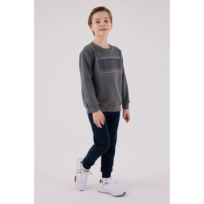 ERKEK ÇOCUK EŞOFMAN TAKIMI - ANTRASİT MELANJ