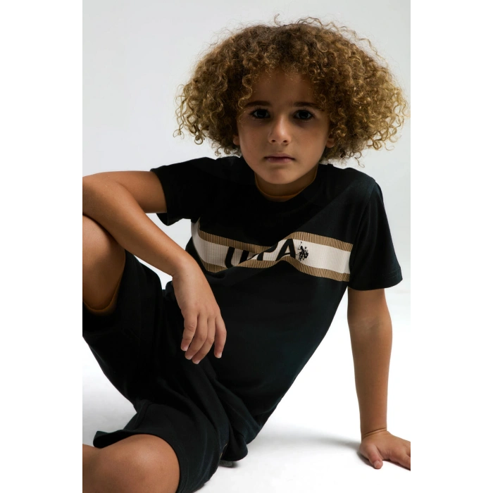 ERKEK GARSON BERMUDA TAKIM - siyah